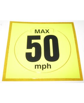 Mercedes Spare Wheel 50 mph Warning Label Decal Sticker A1705840038 New Genuine